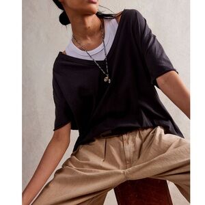 NWT We The Free Nina V-Neck Tee